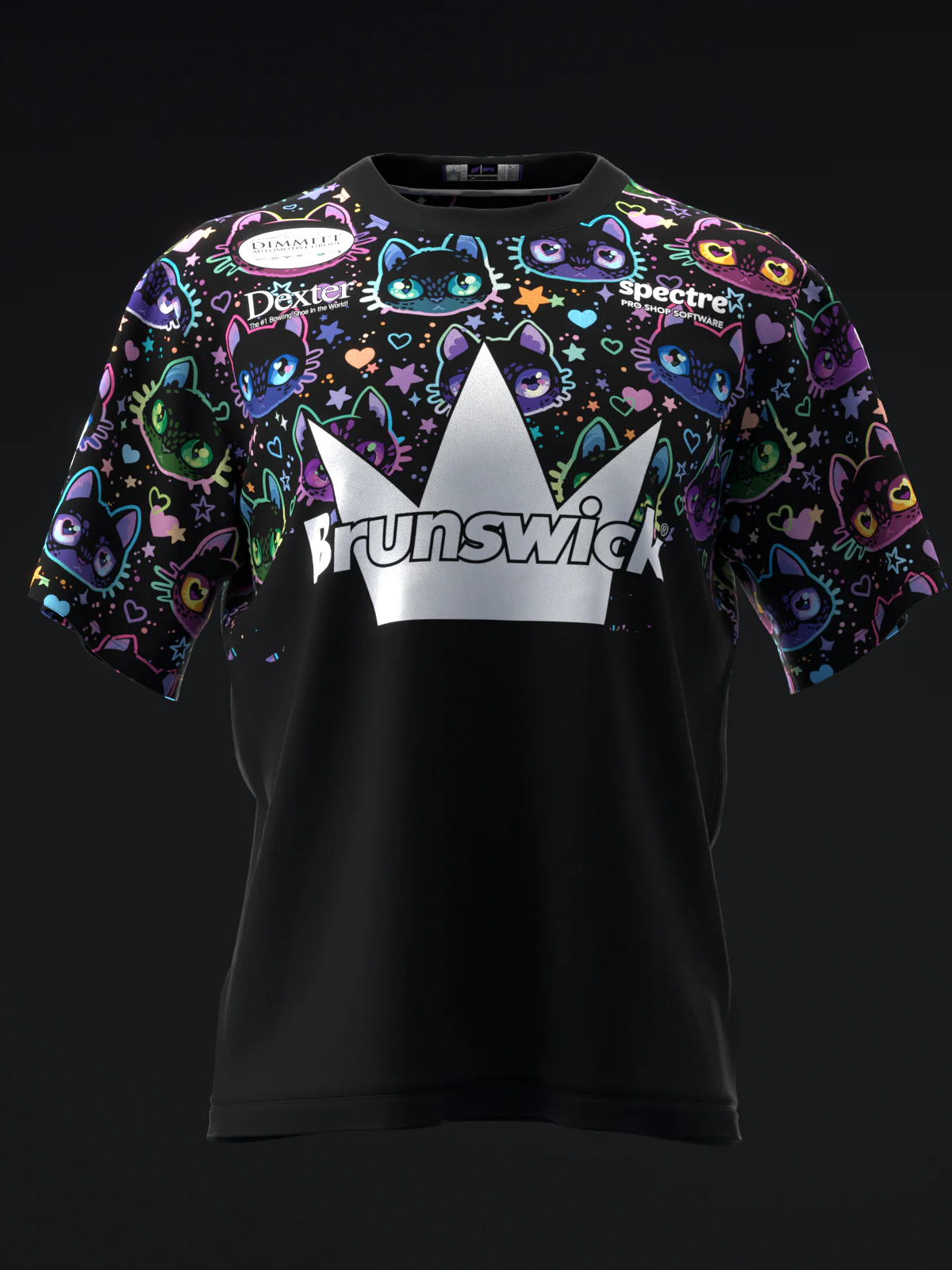 Ashly Galante 2025 - Color Block Cats - Bowling Jersey - Image 2