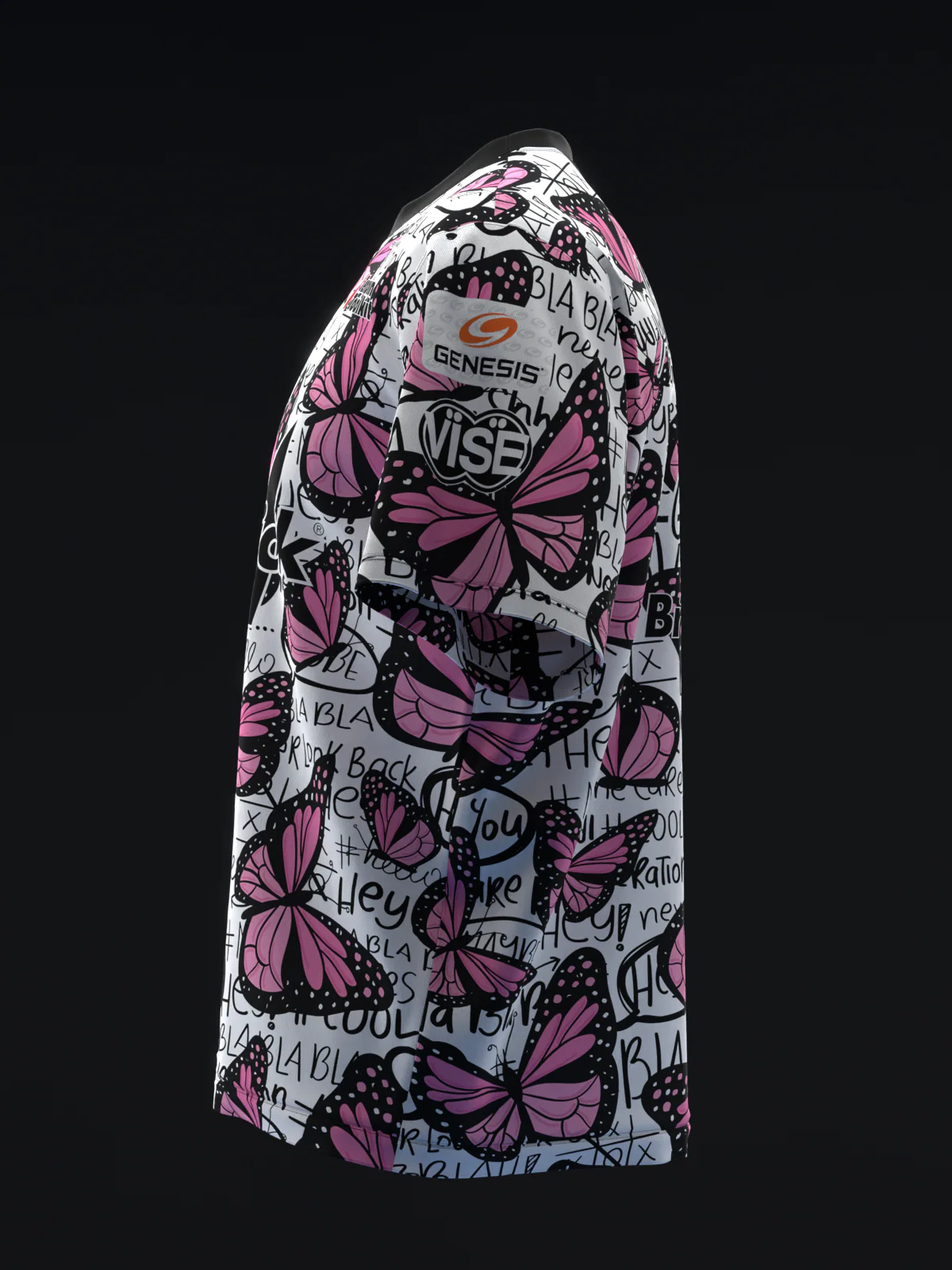 Ashly Galante 2025 - Pink Butterflies - Bowling Jersey - Image 6