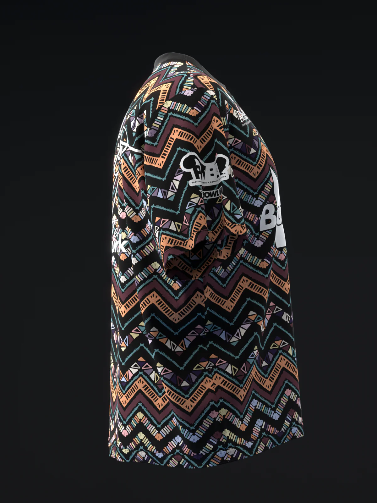 Ashly Galante 2025 - Zigzag Retro - Bowling Jersey - Image 4