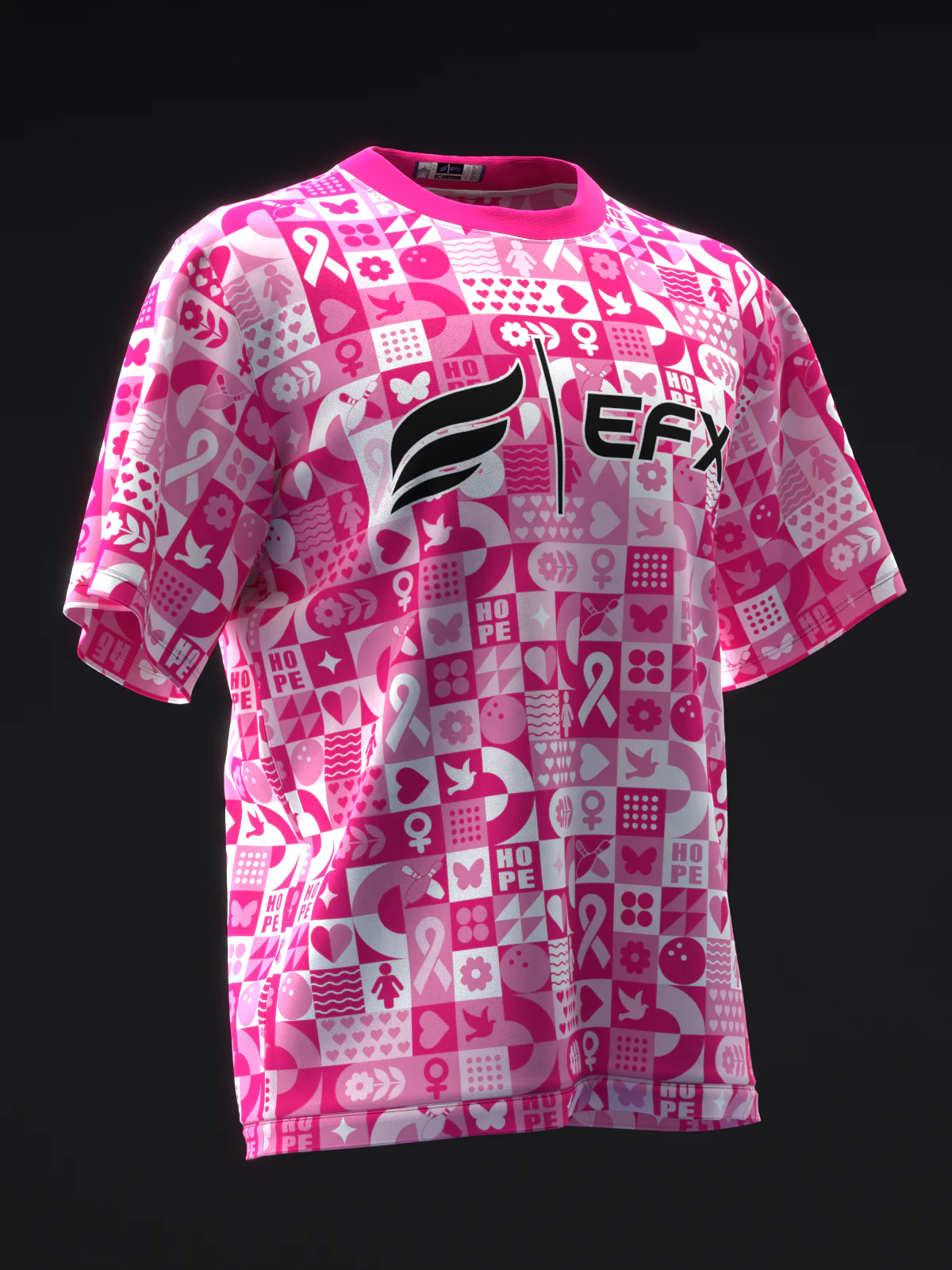 BC Collage - Pink - Bowling Jersey - Image 3