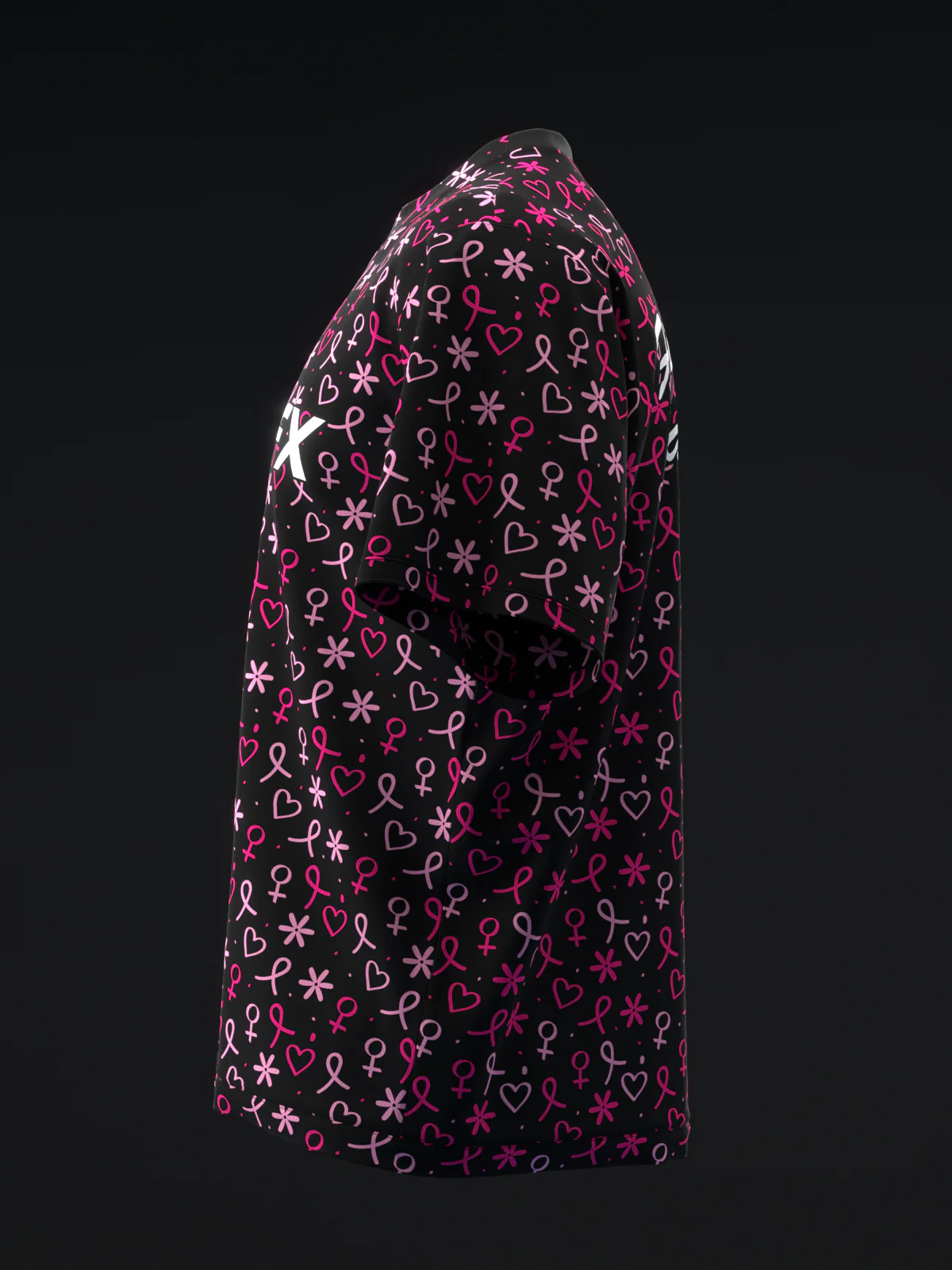 BC Heart Ribbons - Pink - Bowling Jersey - Image 6