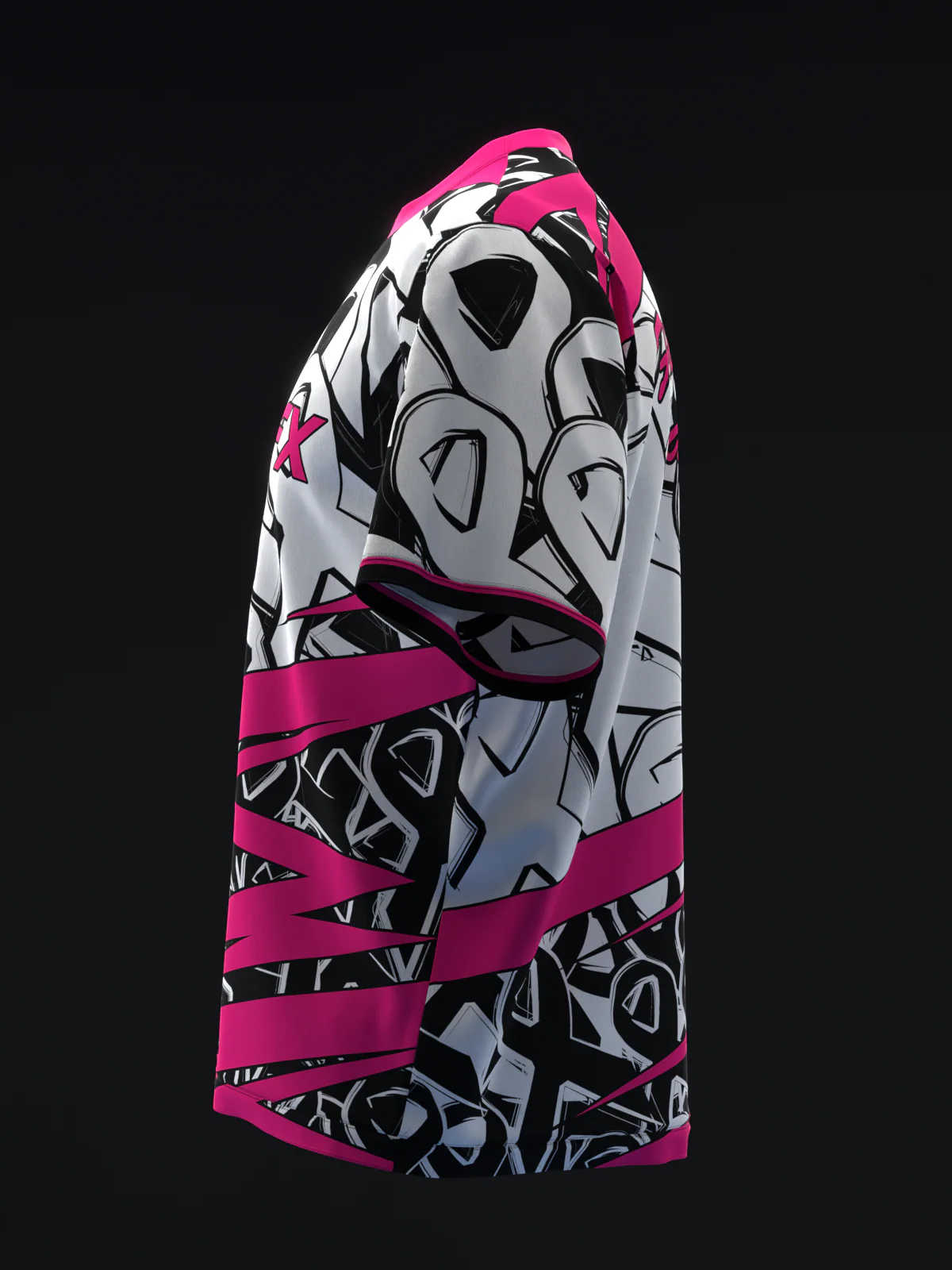 BC Ribbon Grunge - Pink - Bowling Jersey - Image 6