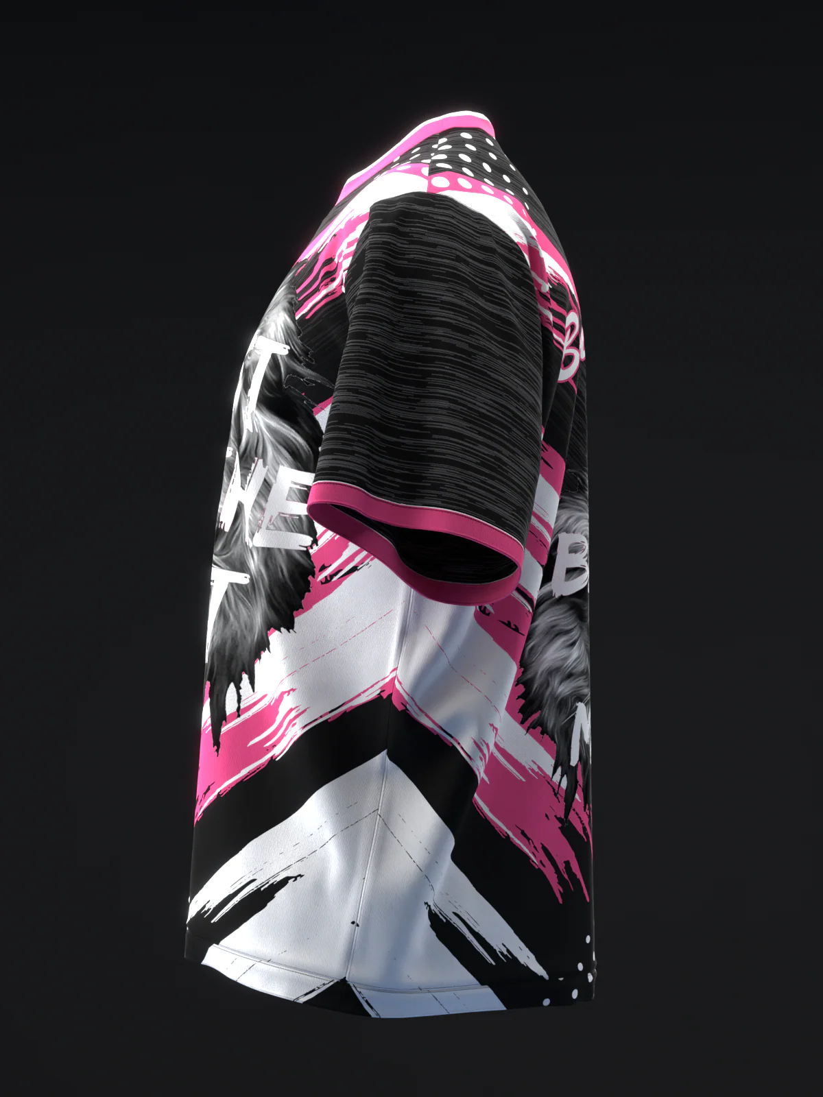Beast Of The East - Doxure Black Gray Pink - Bowling Jersey - Image 6
