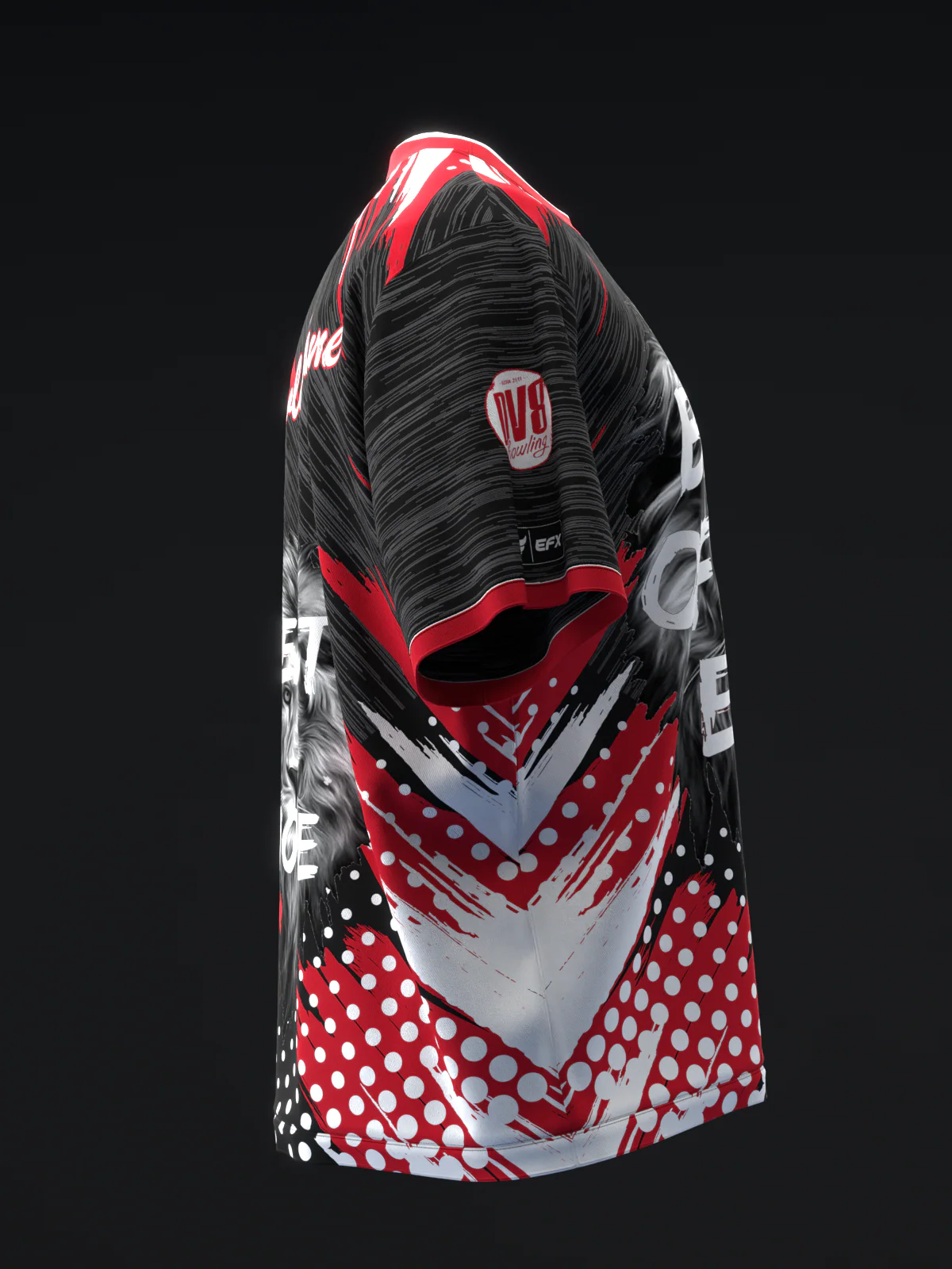 Beast Of The East - Doxure Black Gray Red - Bowling Jersey - Image 4
