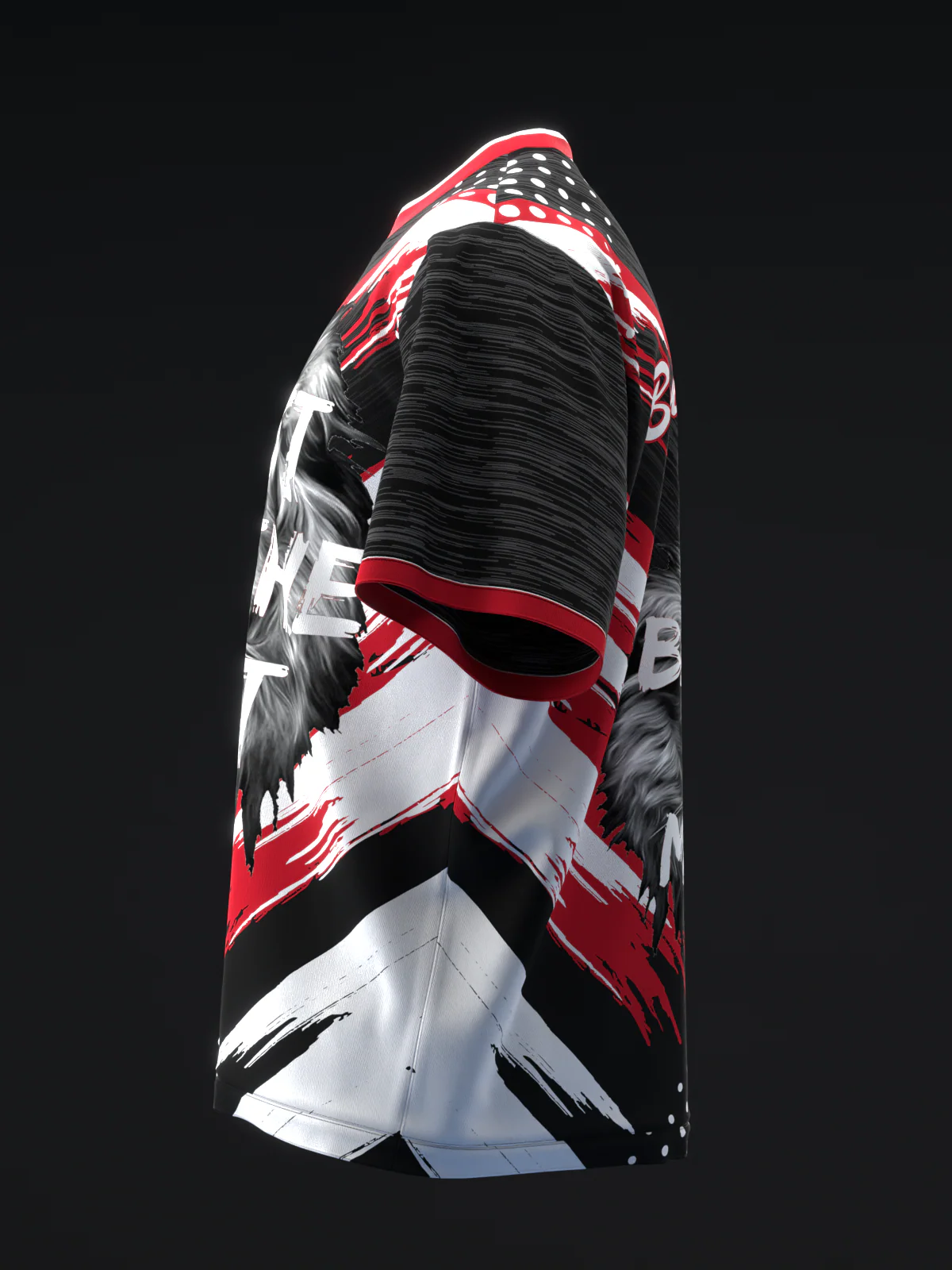 Beast Of The East - Doxure Black Gray Red - Bowling Jersey - Image 6
