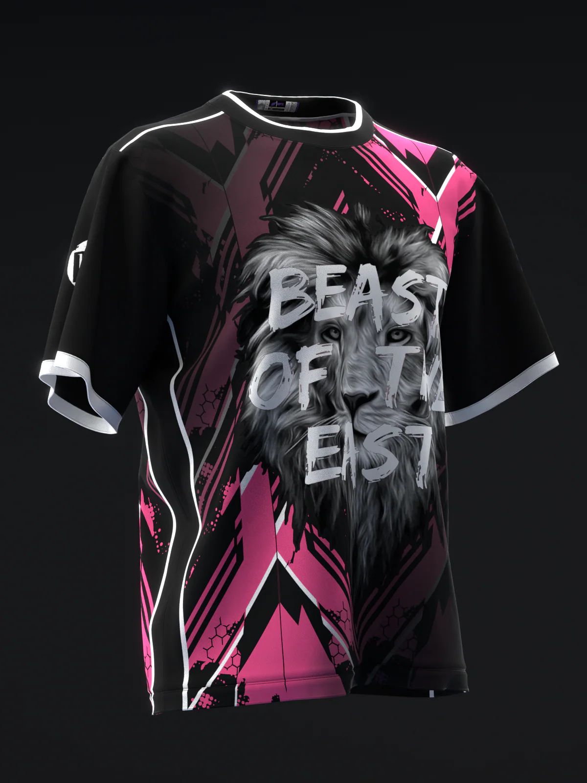 Beast Of The East - Staff Moire Pink Black - Bowling Jersey - Image 3
