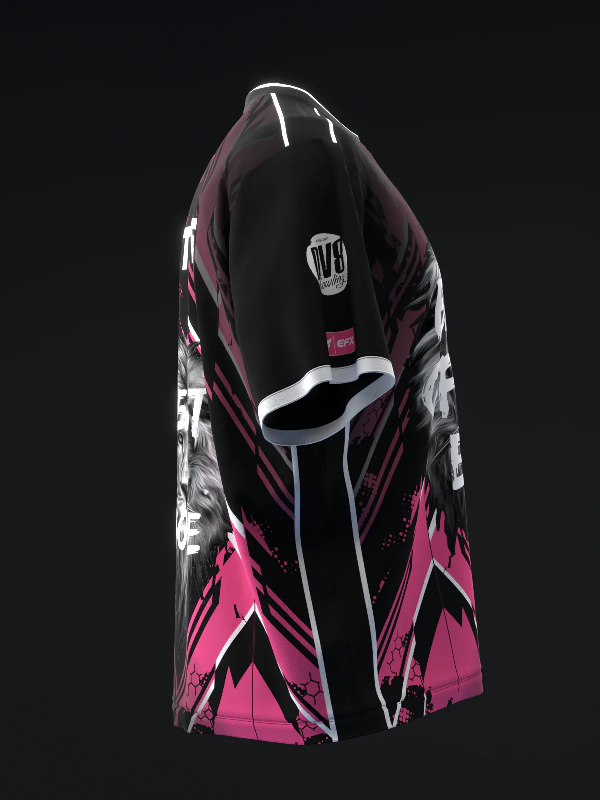 Beast Of The East - Staff Moire Pink Black - Bowling Jersey - Image 4