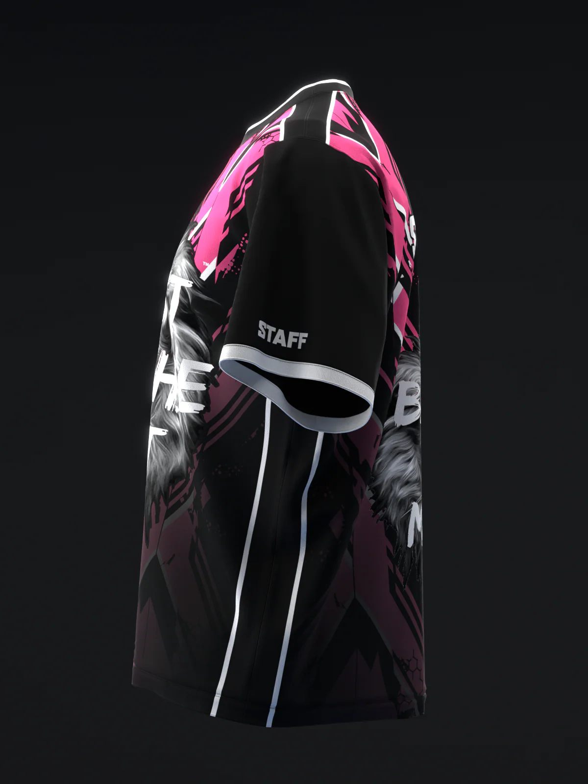 Beast Of The East - Staff Moire Pink Black - Bowling Jersey - Image 6