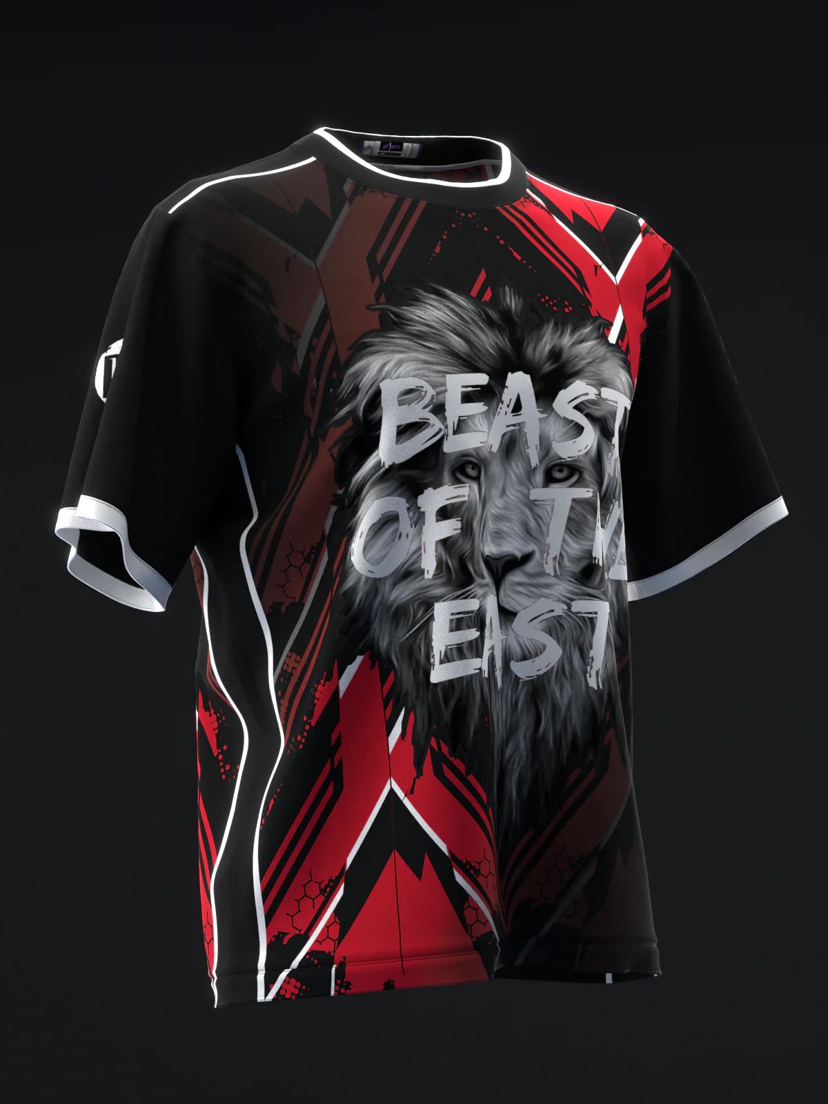 Beast Of The East - Staff Moire Red Black - Bowling Jersey - Image 3