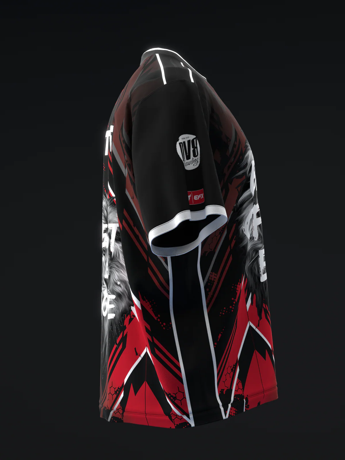 Beast Of The East - Staff Moire Red Black - Bowling Jersey - Image 4
