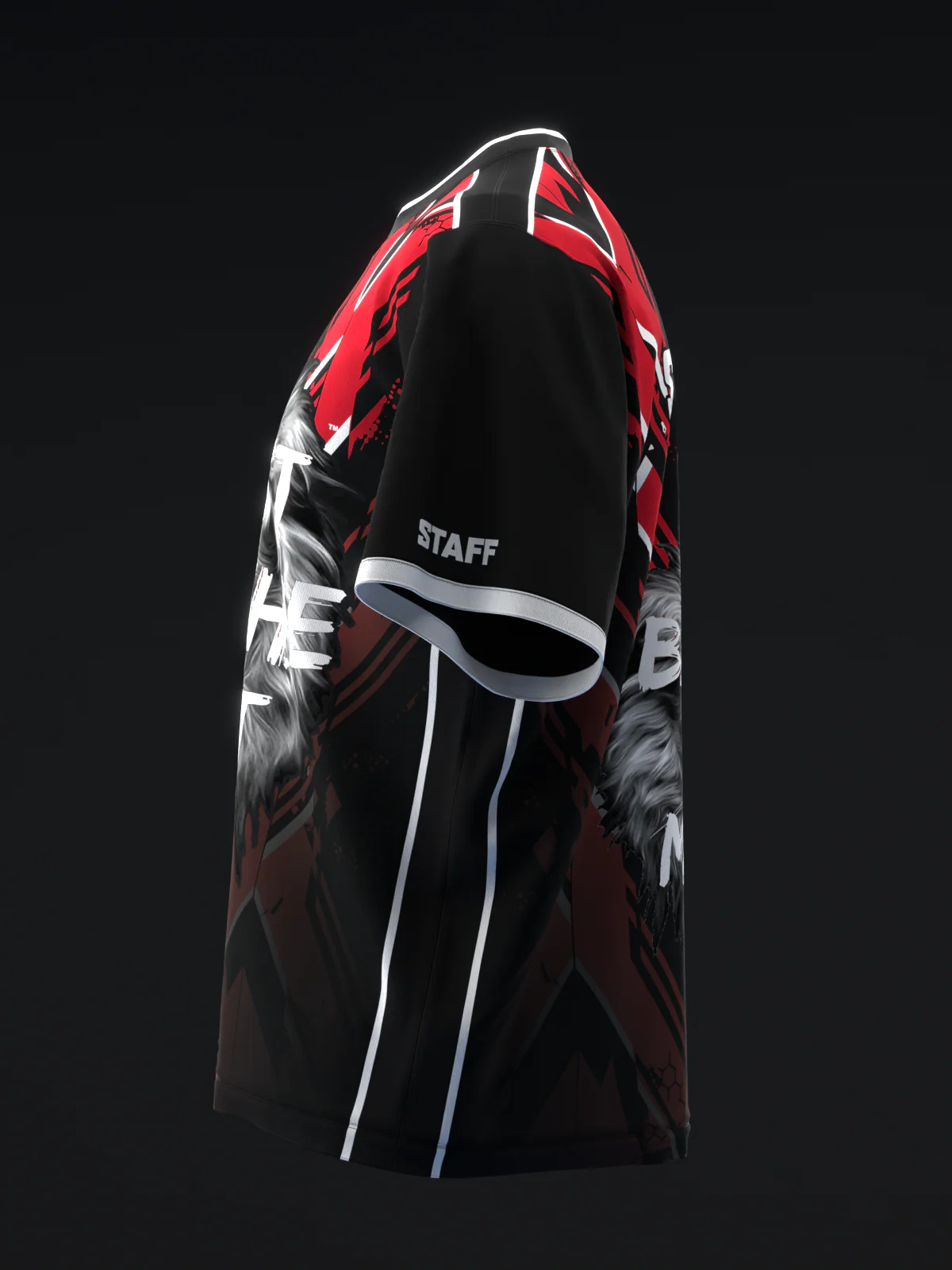 Beast Of The East - Staff Moire Red Black - Bowling Jersey - Image 6