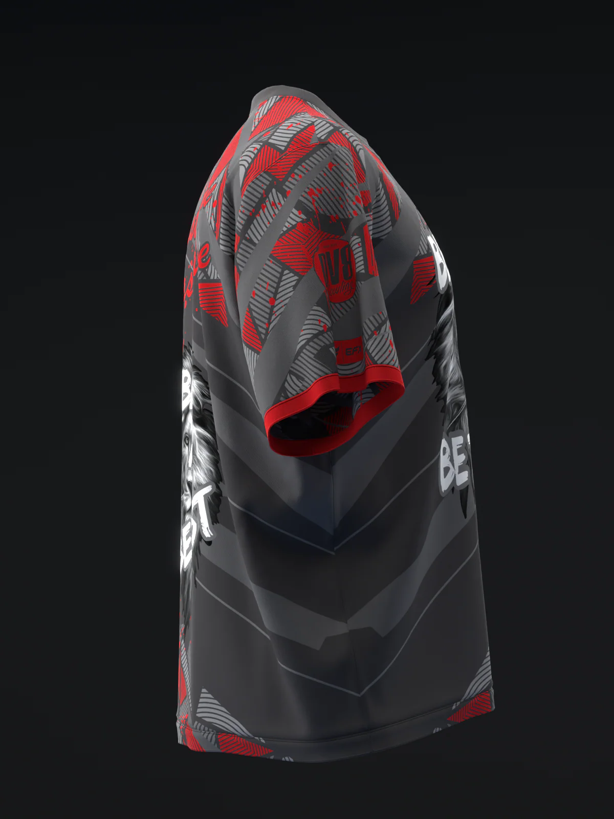 Beast of the East - Glatter Gray Red - Bowling Jersey - Image 4