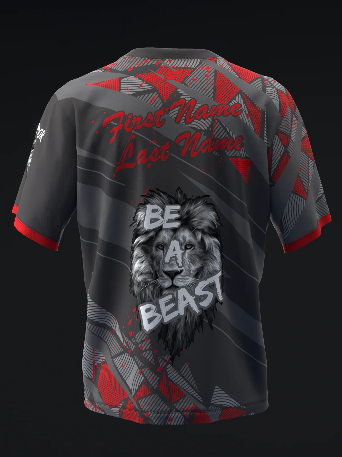 Beast of the East - Glatter Gray Red - Bowling Jersey - Image 5