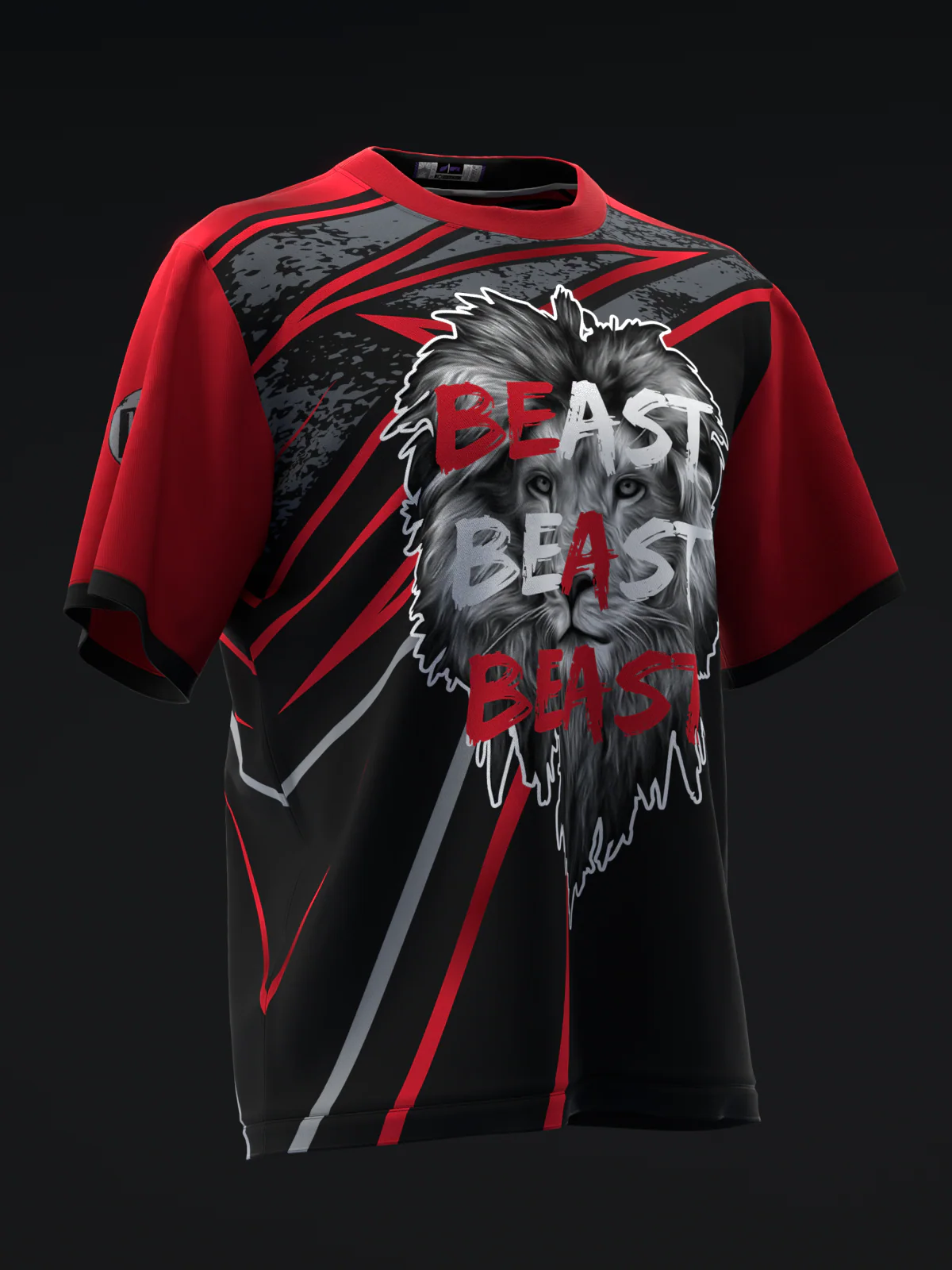 Beast of the East - Grange Charcoal Red - Bowling Jersey - Image 3