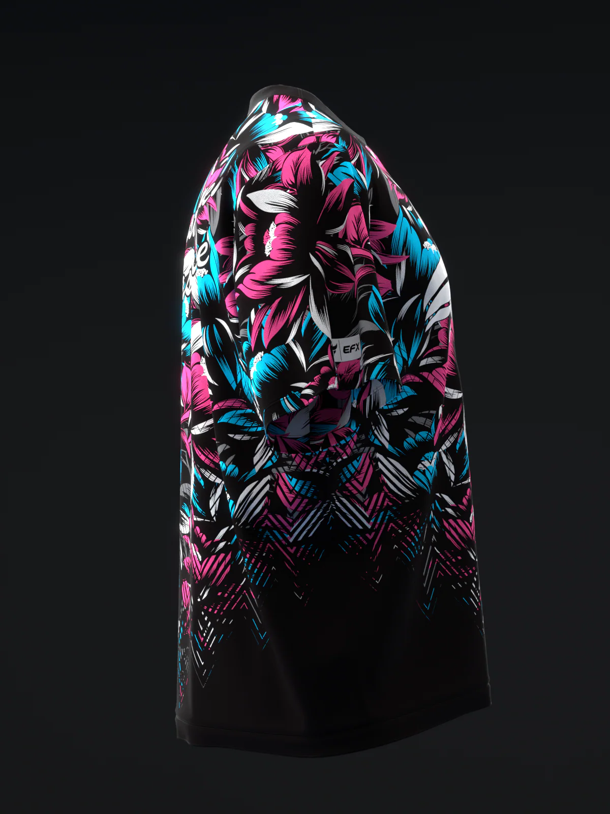Blossom - Neon Pink Blue - Bowling Jersey - Image 4