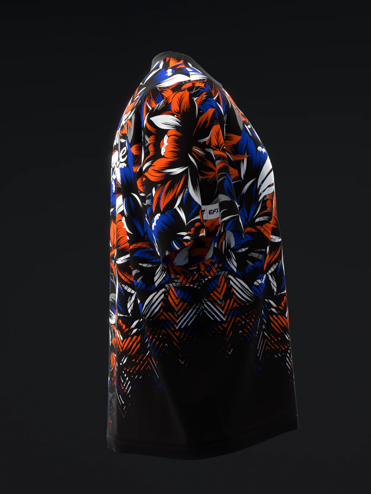 Blossom - Neon Orange Navy - Bowling Jersey - Image 4