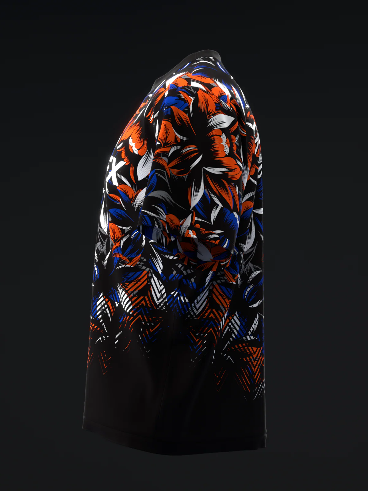 Blossom - Neon Orange Navy - Bowling Jersey - Image 6