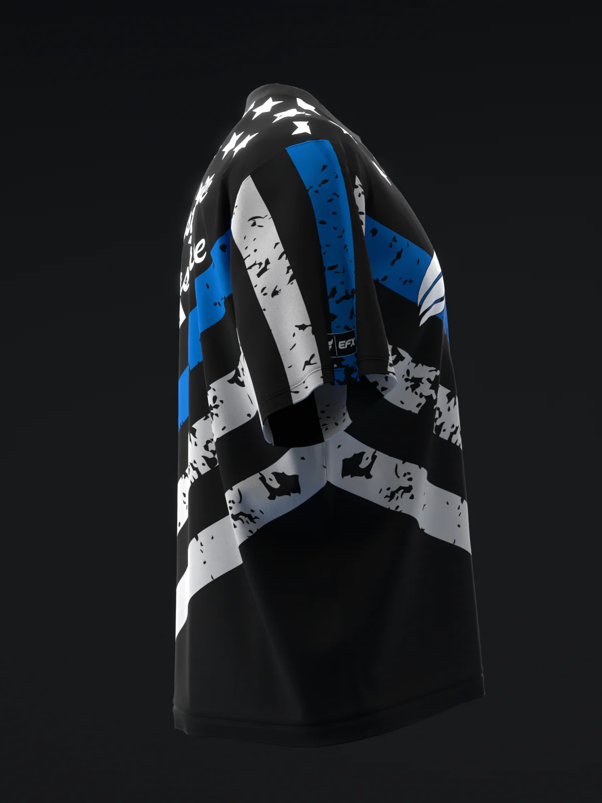 Blue Lives 2 - Black Blue - Bowling Jersey - Image 4