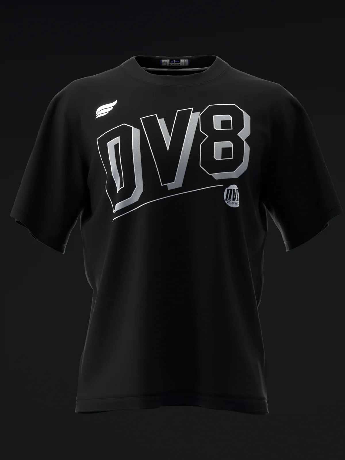 Bold - Black - Bowling T Shirt - Image 4