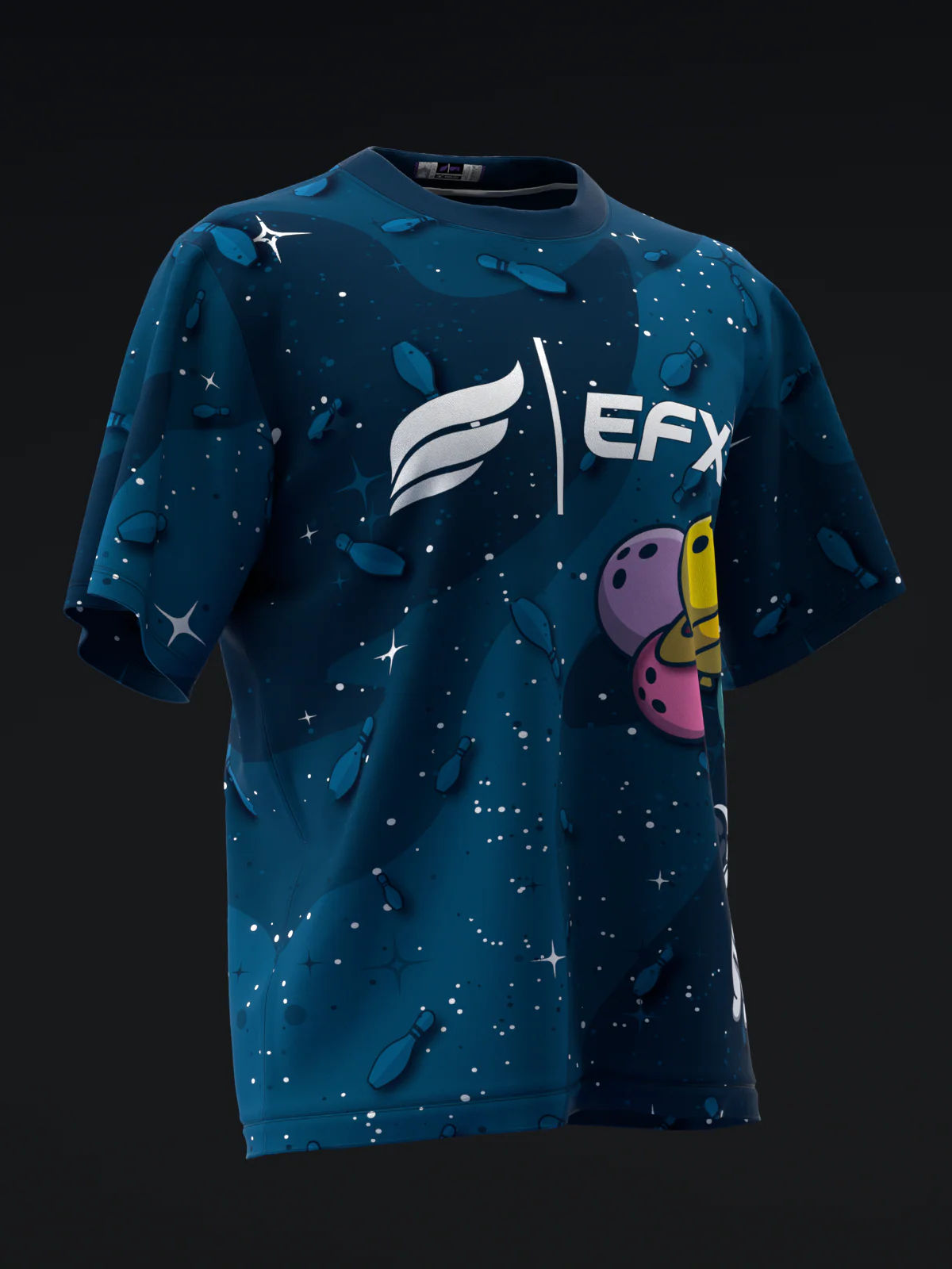 Bowloons - Blue - Bowling Jersey - Image 3