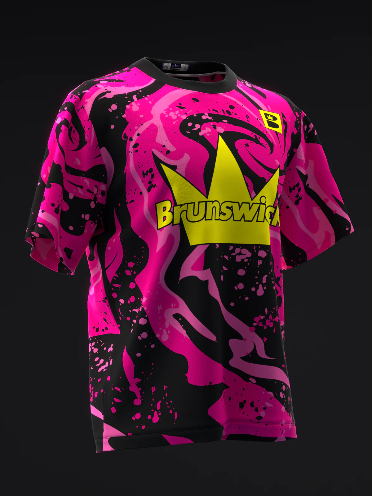 Brunswick - Twist Pink Black - Bowling Jersey - Image 3