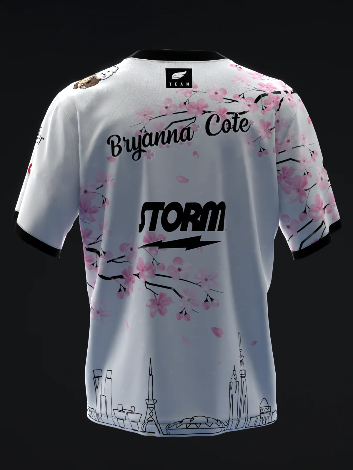 Bryanna Cote 2025 - Chapan Silver Pink - Bowling Jersey - Image 5