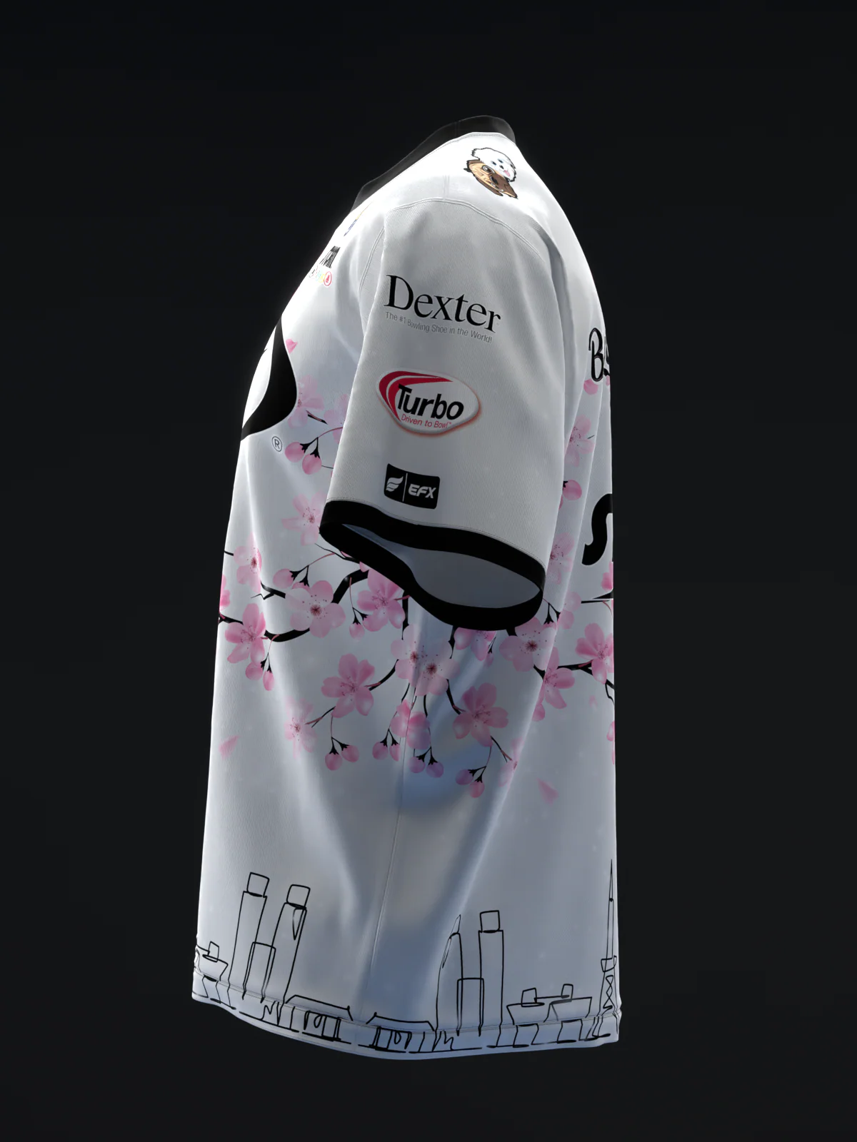 Bryanna Cote 2025 - Chapan Silver Pink - Bowling Jersey - Image 6