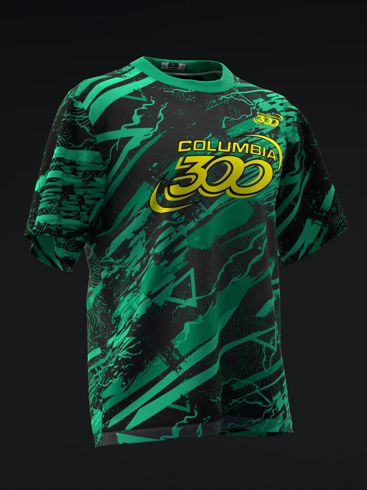 Columbia 300 - Piranha Powercor Pearl - Bowling Jersey - Image 3