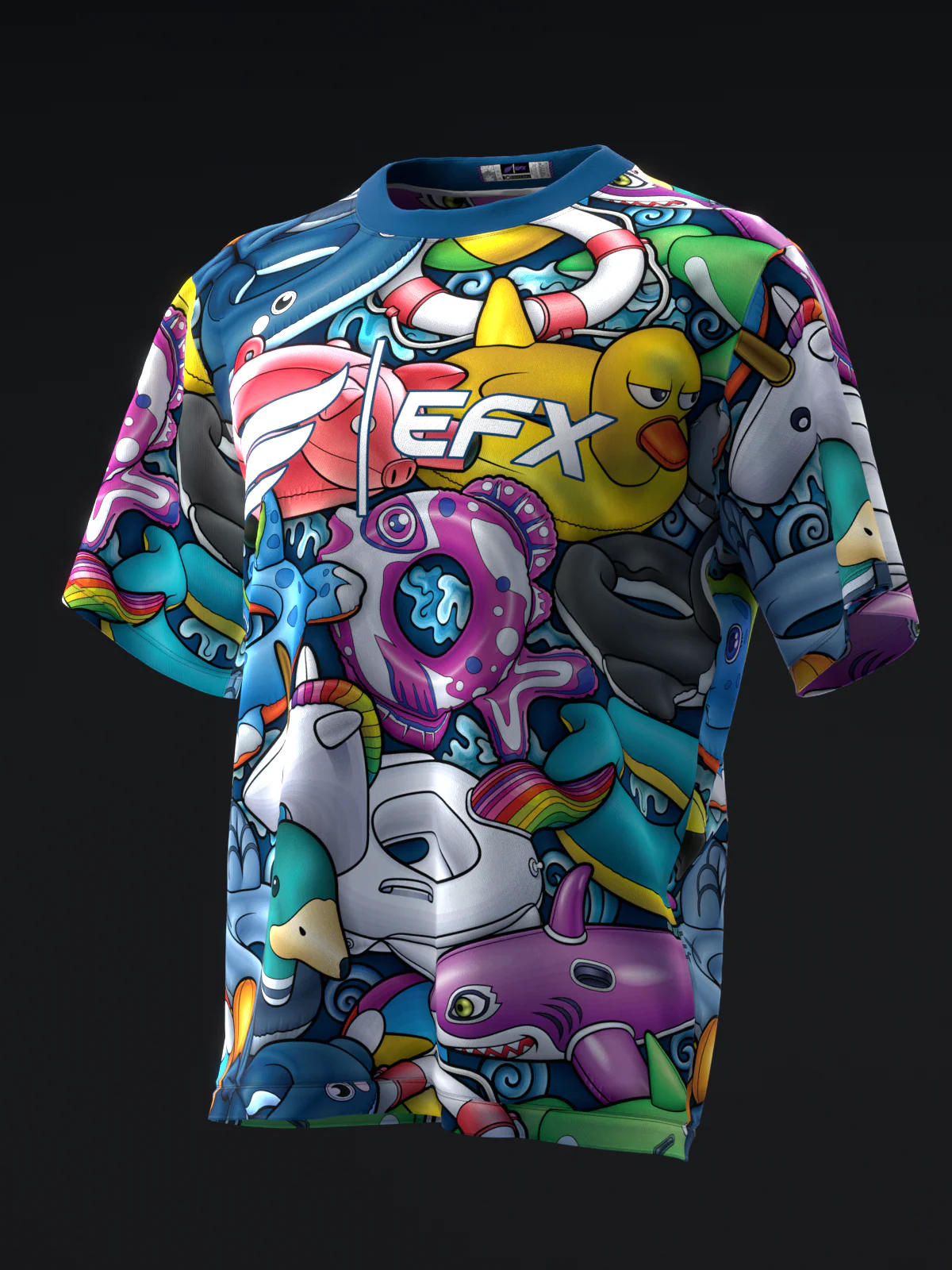 Cartoon Floaties - Vibrant - Bowling Jersey