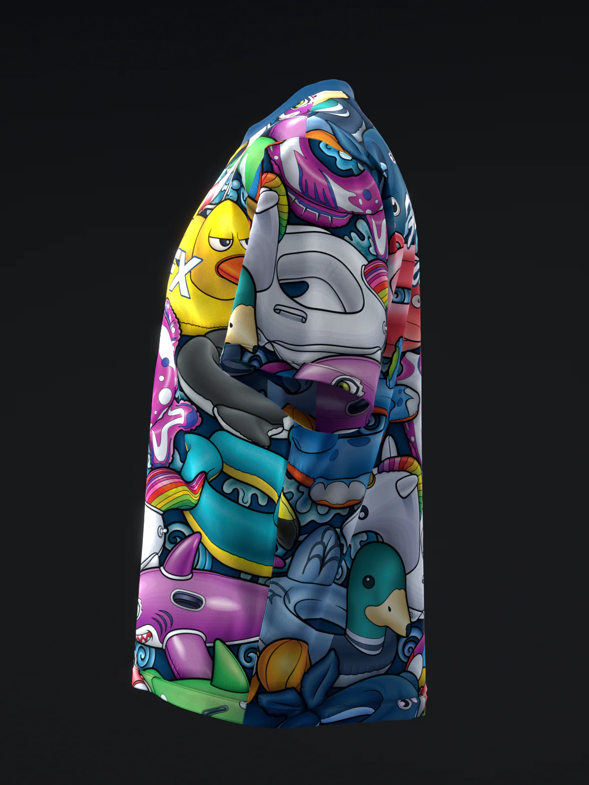 Cartoon Floaties - Vibrant - Bowling Jersey - Image 6