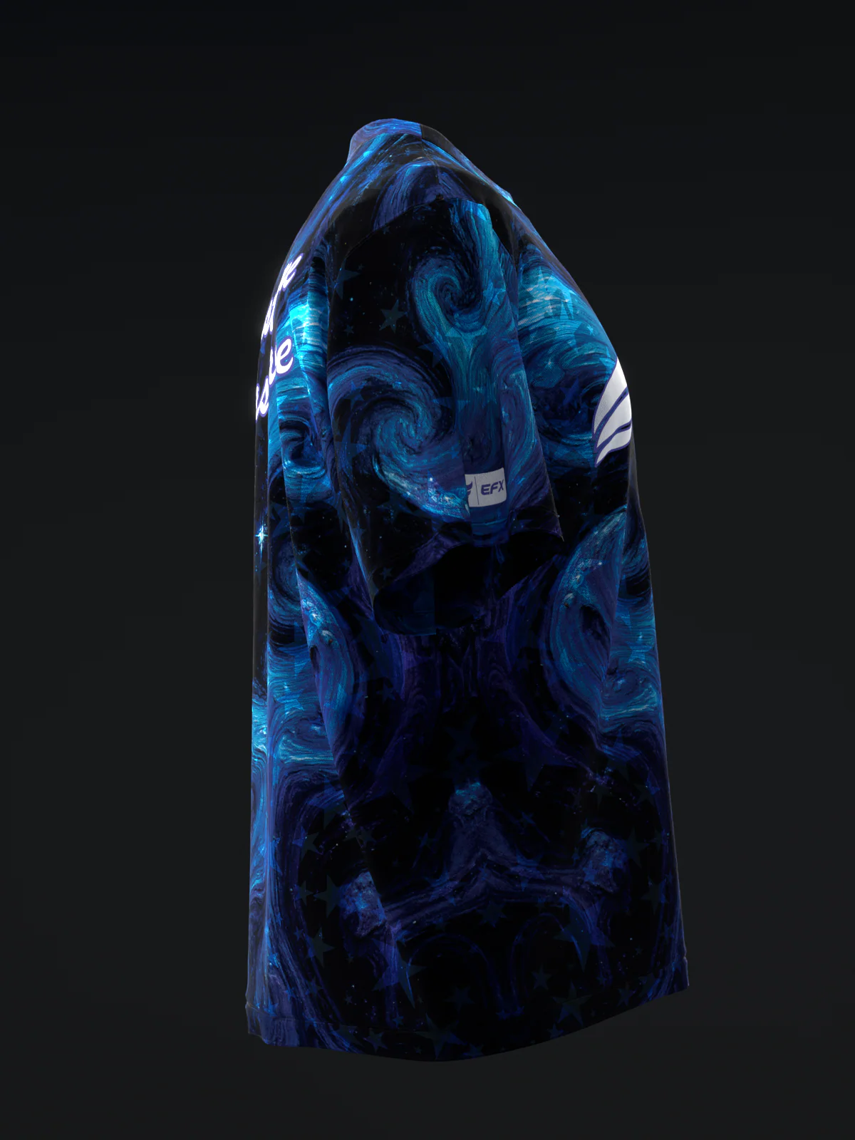Chaos Gleams - Black Blue - Bowling Jersey - Image 4