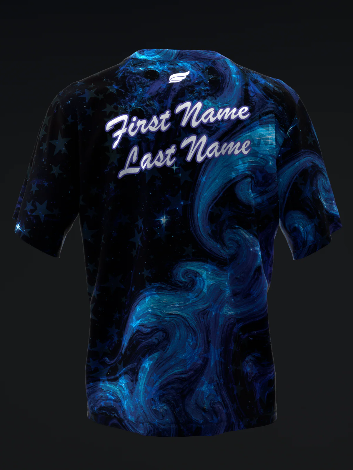 Chaos Gleams - Black Blue - Bowling Jersey - Image 5