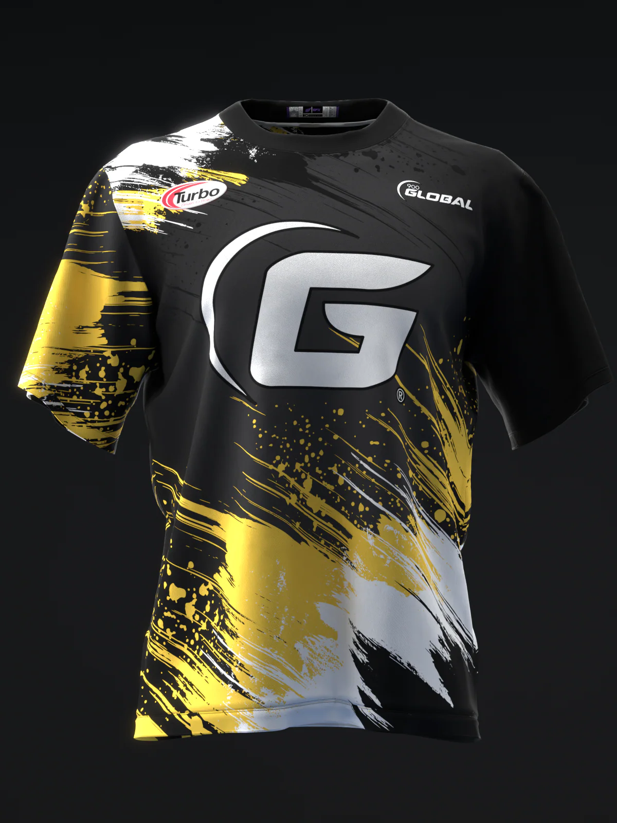 Chris Mcmillan 2025 - Ripped Black White Gold - Bowling Jersey - Image 2