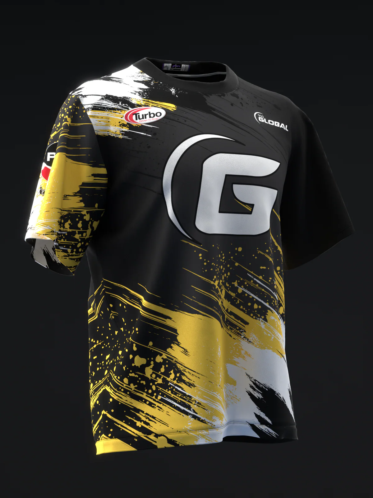 Chris Mcmillan 2025 - Ripped Black White Gold - Bowling Jersey - Image 3