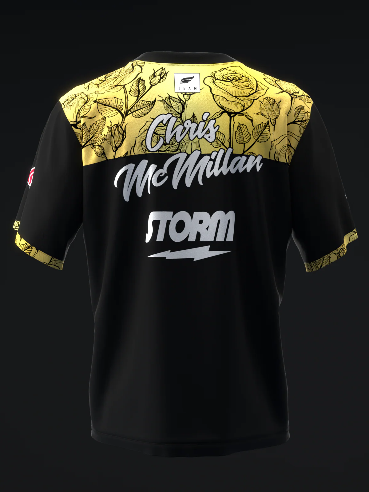 Chris Mcmillan 2026 - Floral 2Tone Colorway Gold - Bowling Jersey - Image 5