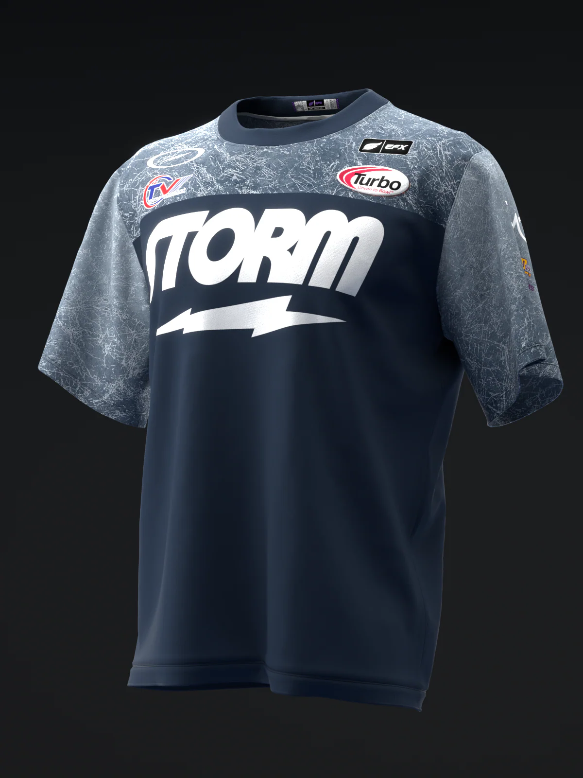 Chris Via 2023 - Scratchy Navy - Bowling Jersey