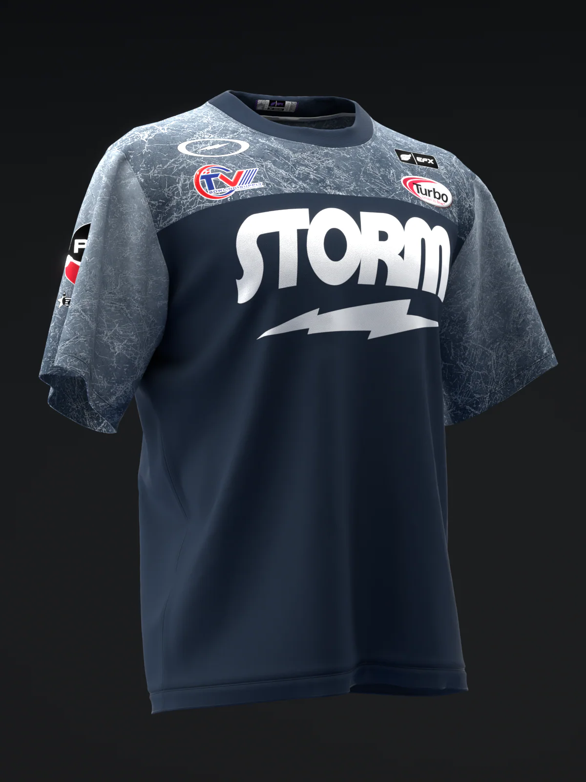 Chris Via 2023 - Scratchy Navy - Bowling Jersey - Image 3