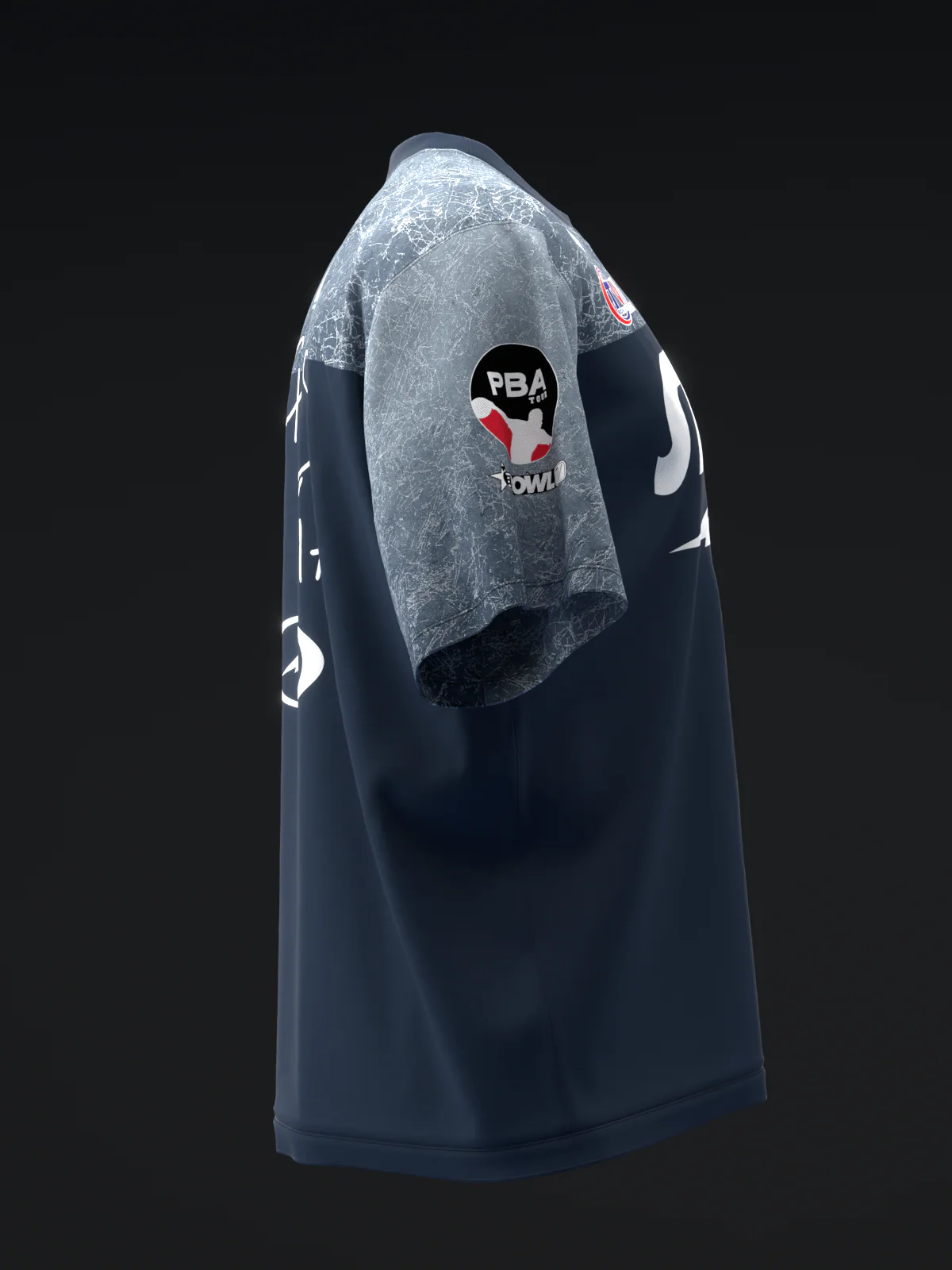 Chris Via 2023 - Scratchy Navy - Bowling Jersey - Image 4