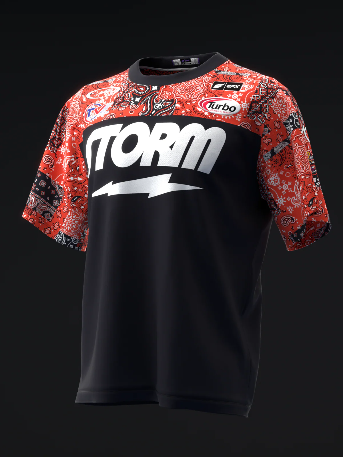 Chris Via 2023 - Danna Red Black - Bowling Jersey