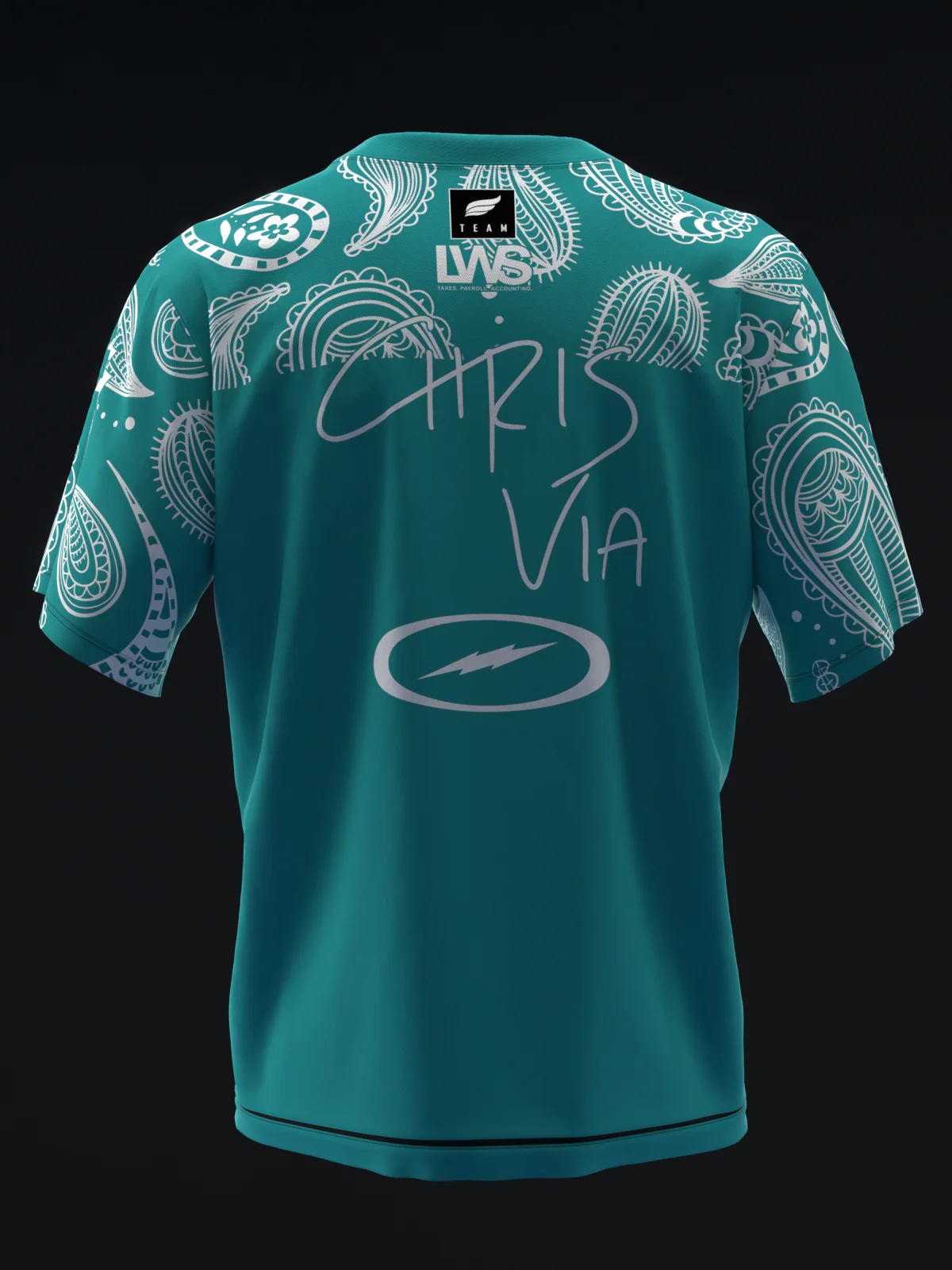 Chris Via 2024 - Cactus Paisley - Bowling Jersey - Image 5