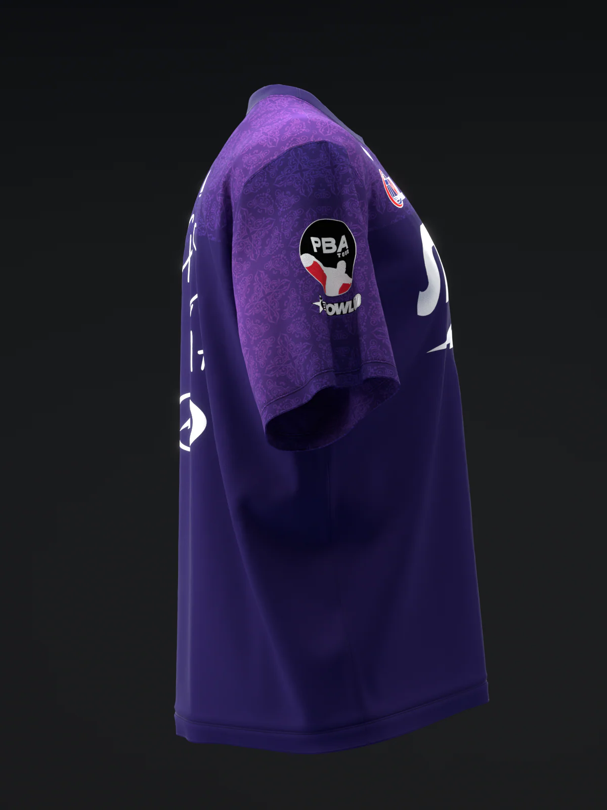 Chris Via 2024 - Damask Purple - Bowling Jersey - Image 4
