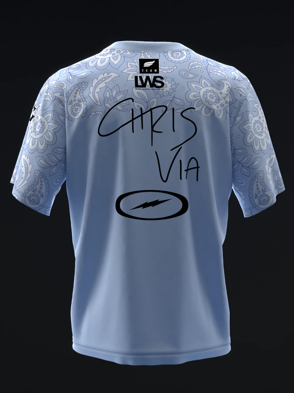 Chris Via 2024 - Mosaic Paisley - Bowling Jersey - Image 5