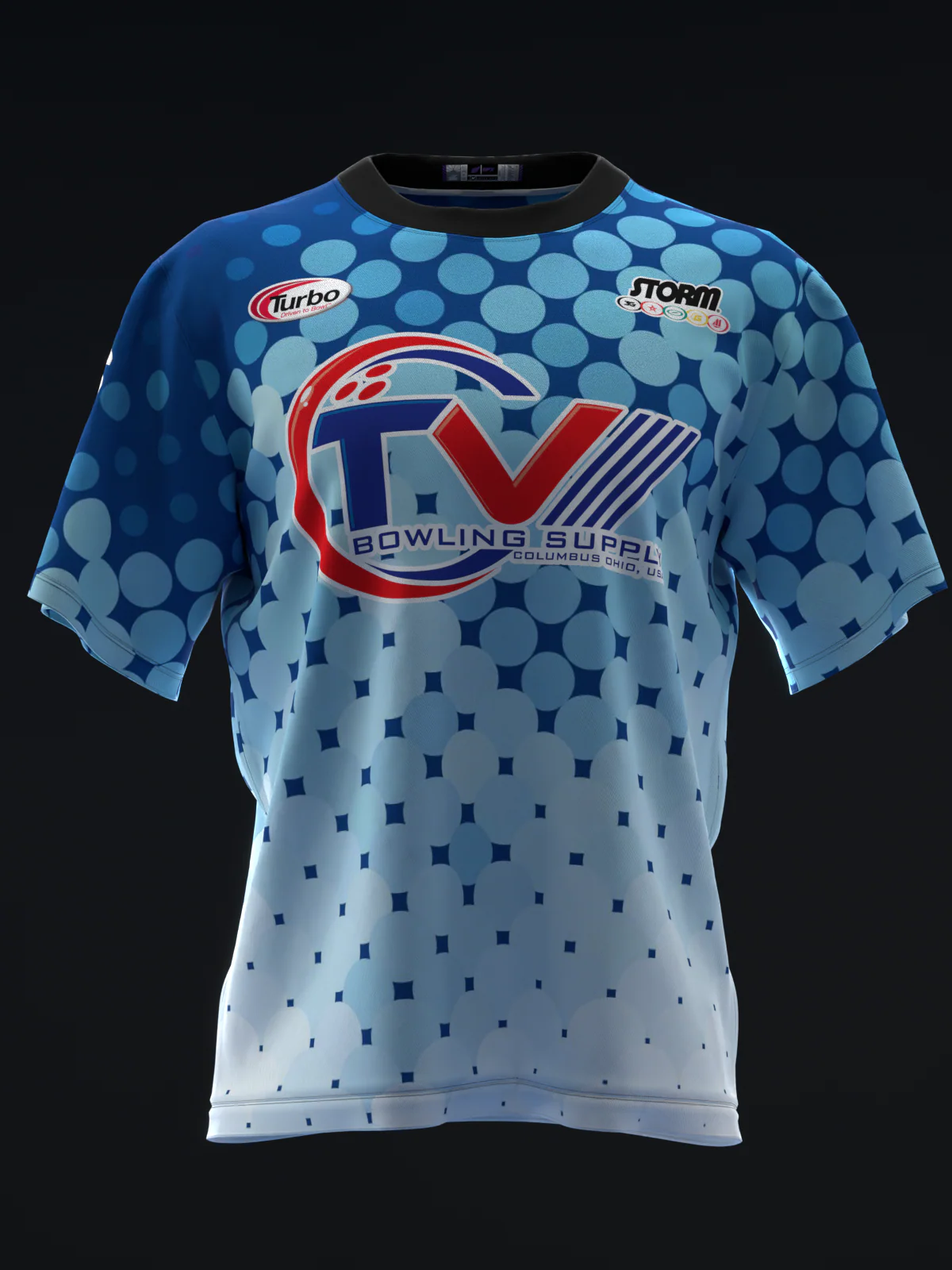 Chris Via 2025 - Dots BW - Bowling Jersey - Image 2