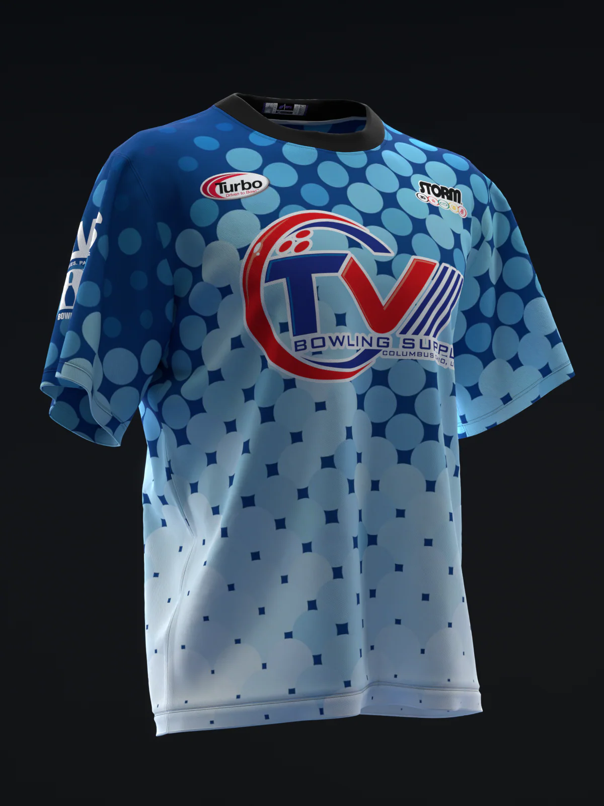 Chris Via 2025 - Dots BW - Bowling Jersey - Image 3