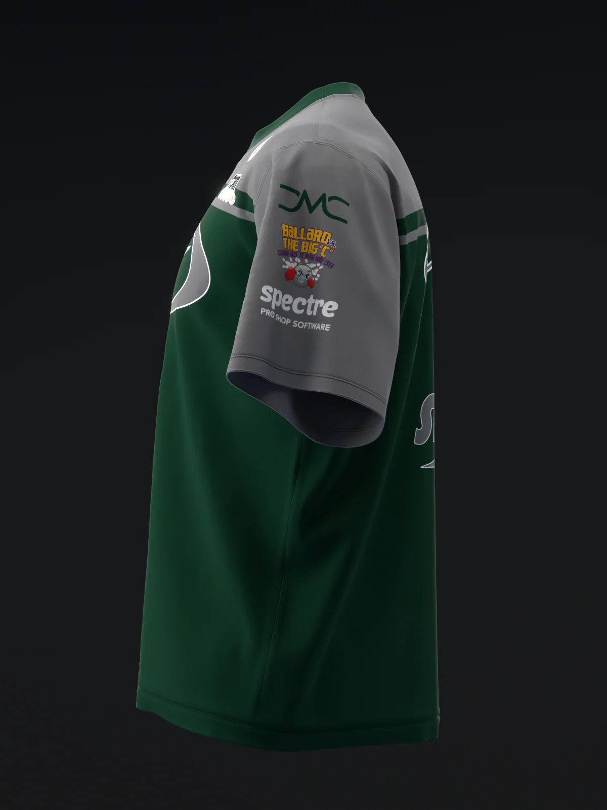 Chris Via 2025 - Stripe Forrest Gray - Bowling Jersey - Image 6