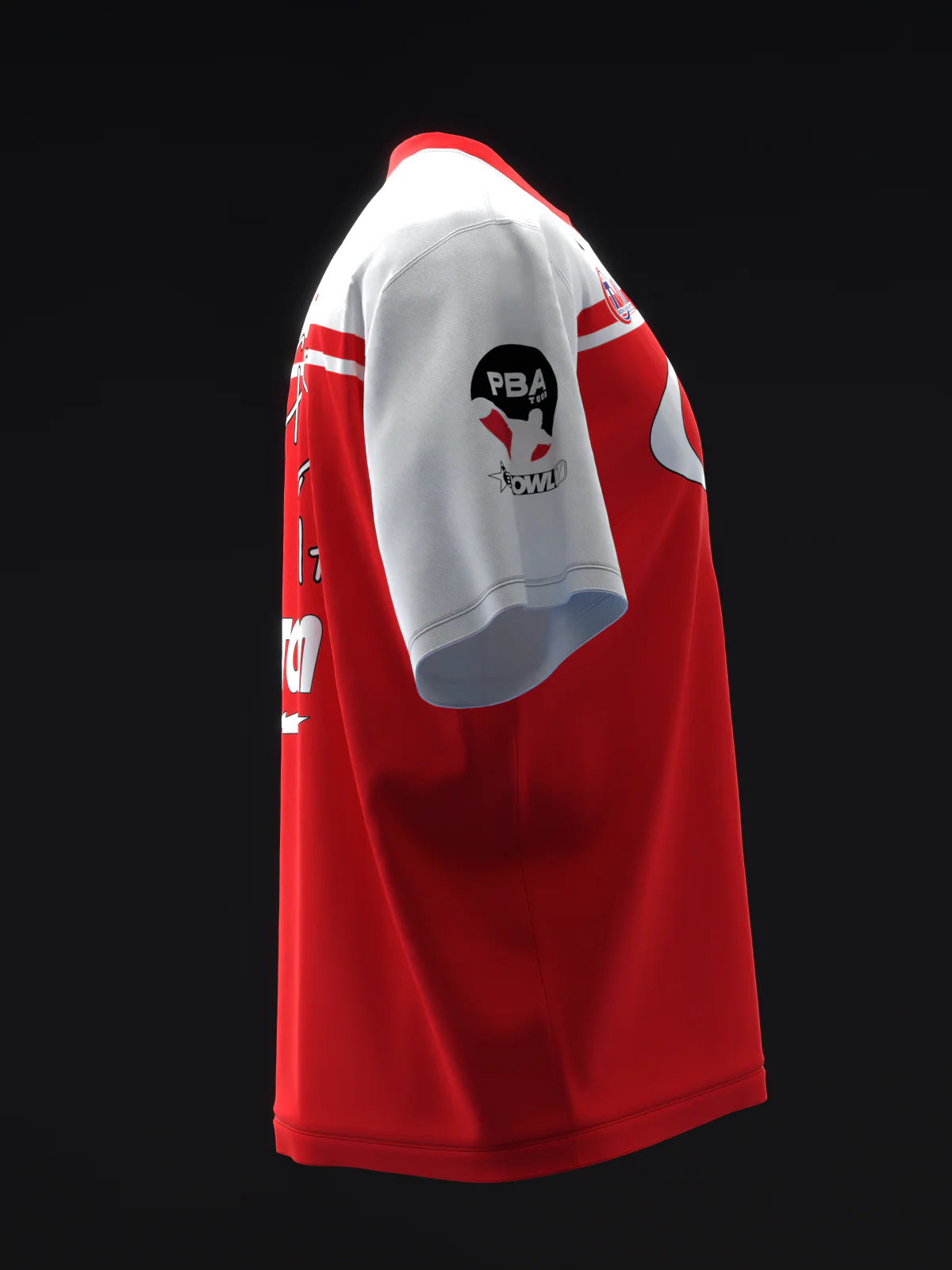Chris Via 2025 - Stripe White Red - Bowling Jersey - Image 4