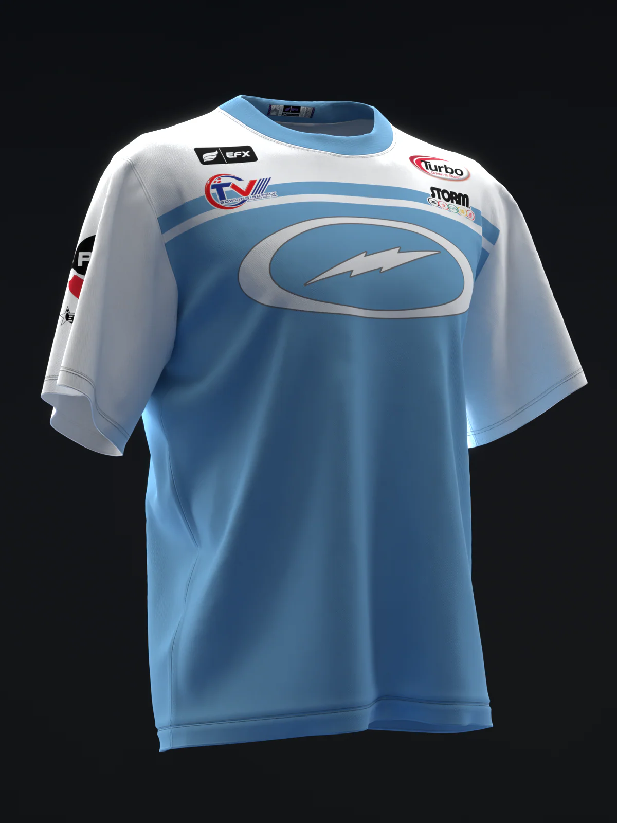 Chris Via 2025 - Stripe White Sky - Bowling Jersey - Image 3