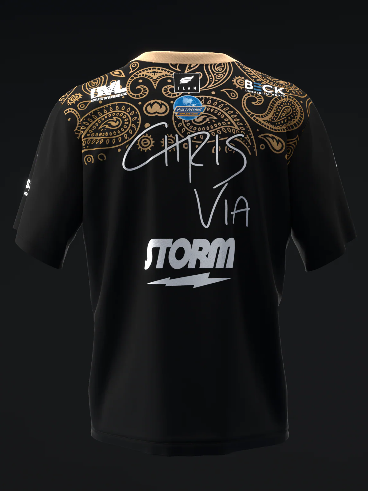 Chris Via 2026 - Intricate Paisley - Bowling Jersey - Image 5