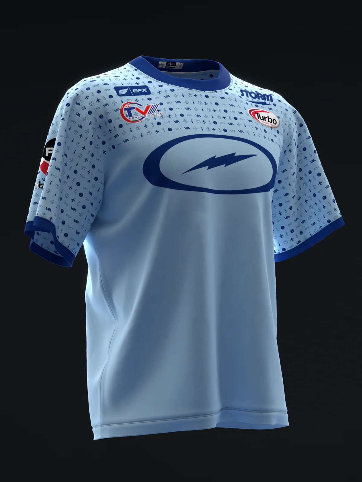 Chris Via 2026 - Travel Collage - Bowling Jersey - Image 3