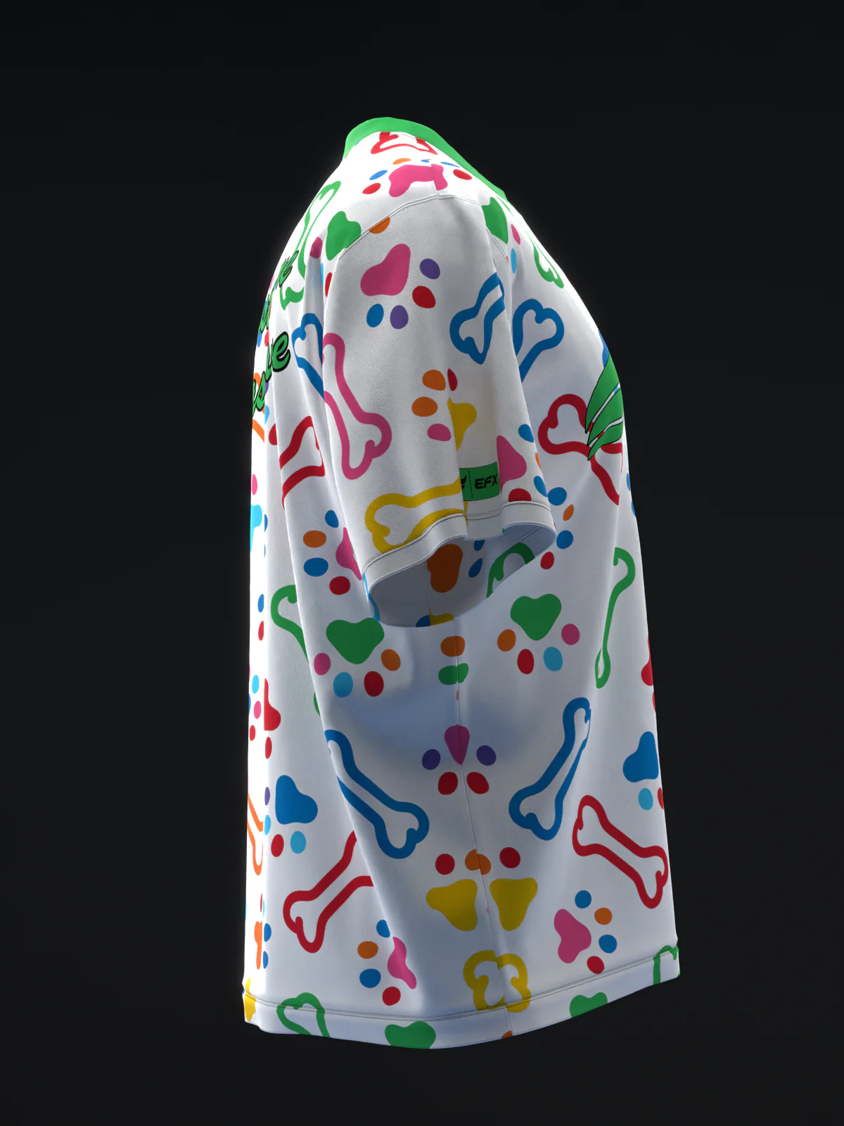 Colorful Doggos - White - Bowling Jersey - Image 4
